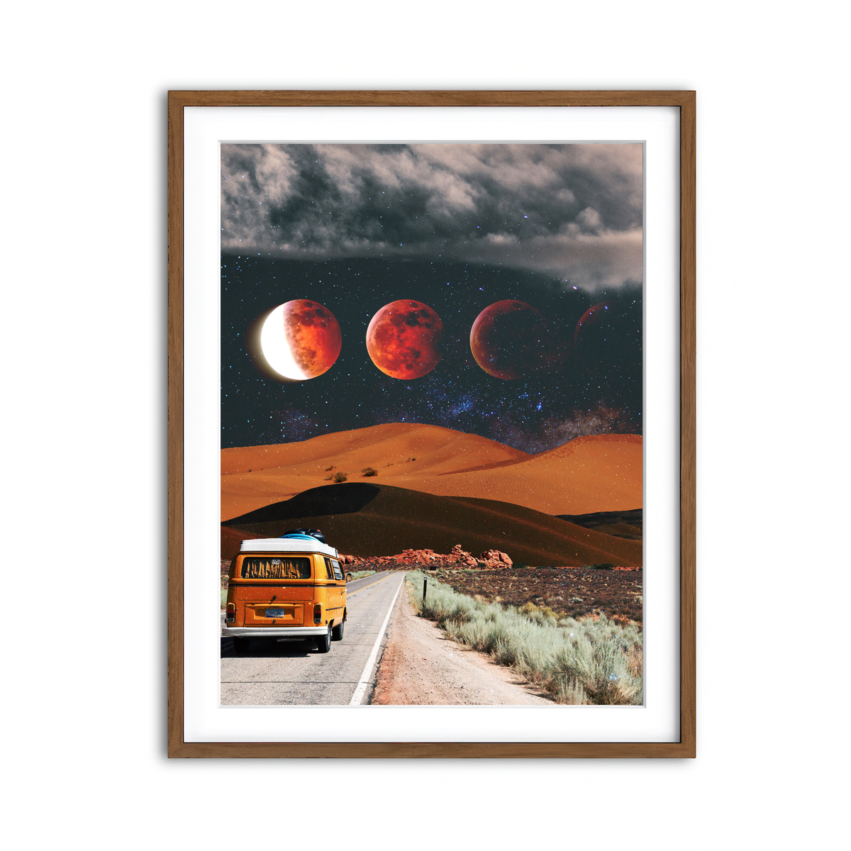 Framed Print 3x4 Walnut