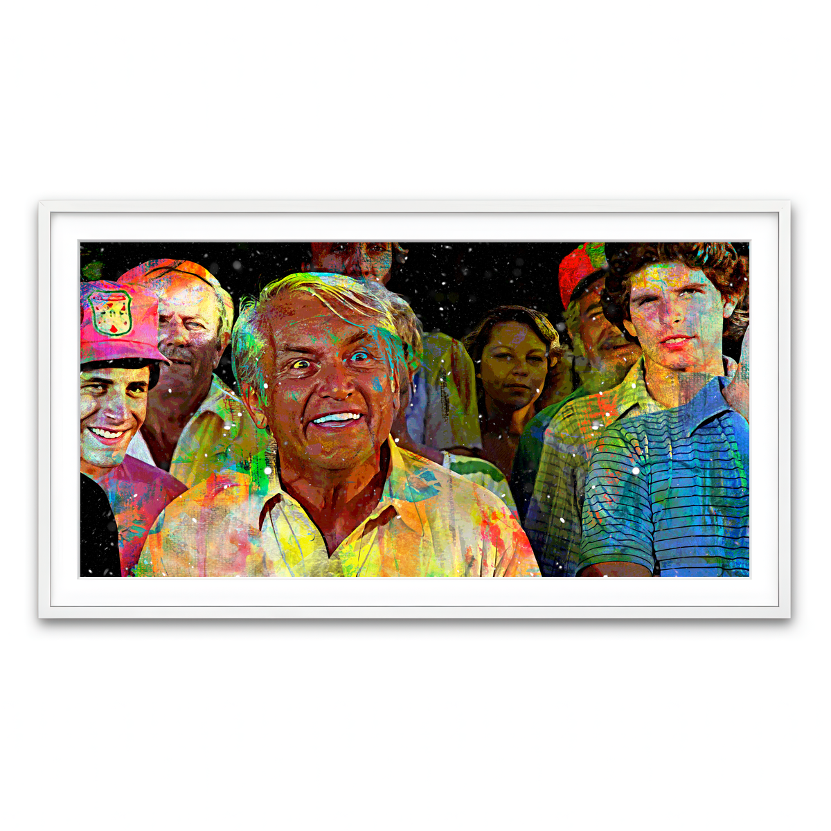 Framed Print 2x1 White