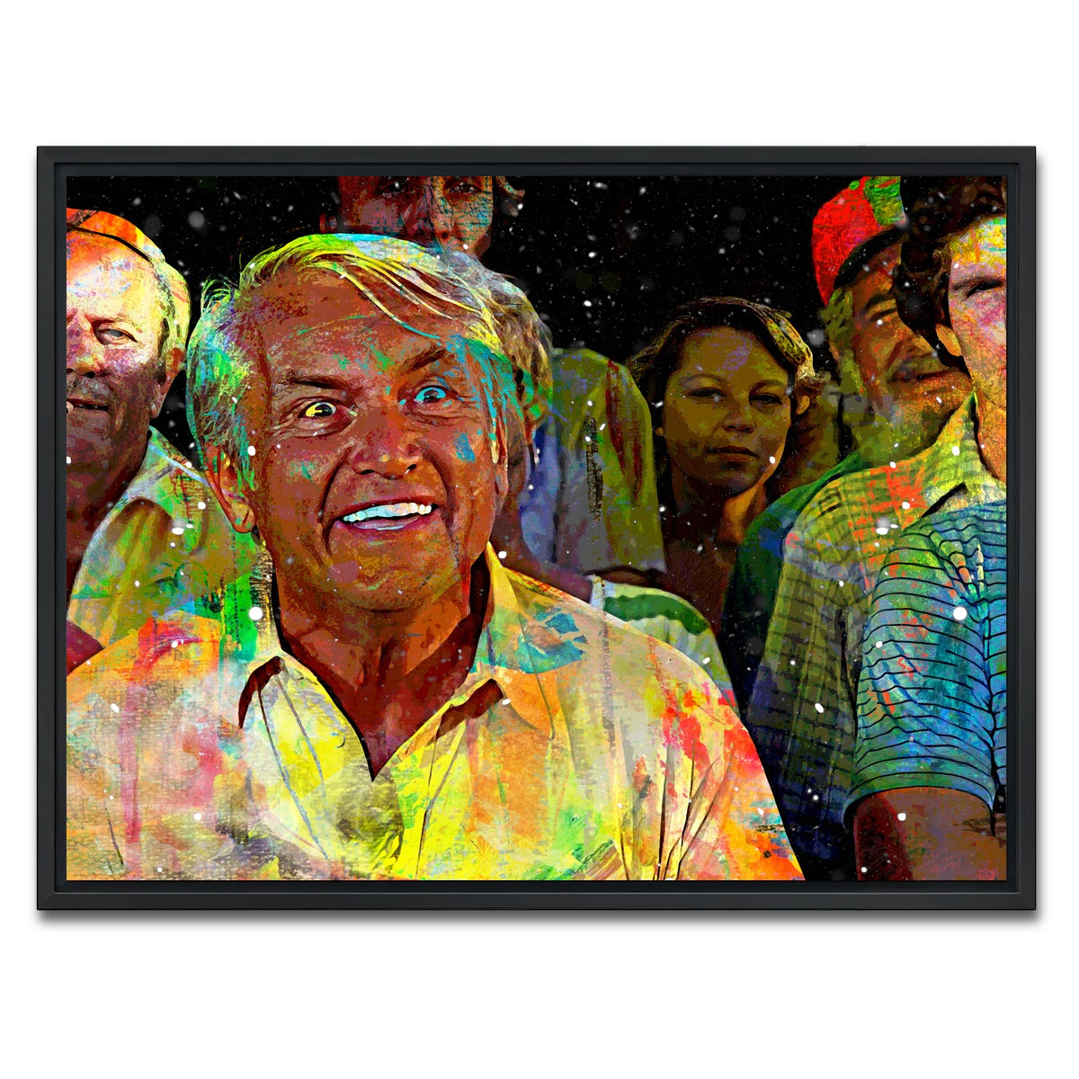 AUTO-MOCKUP WHITE | Judge Elihu Smails - Caddyshack | 1 Piece | Black Framed Canvas | group=4x3