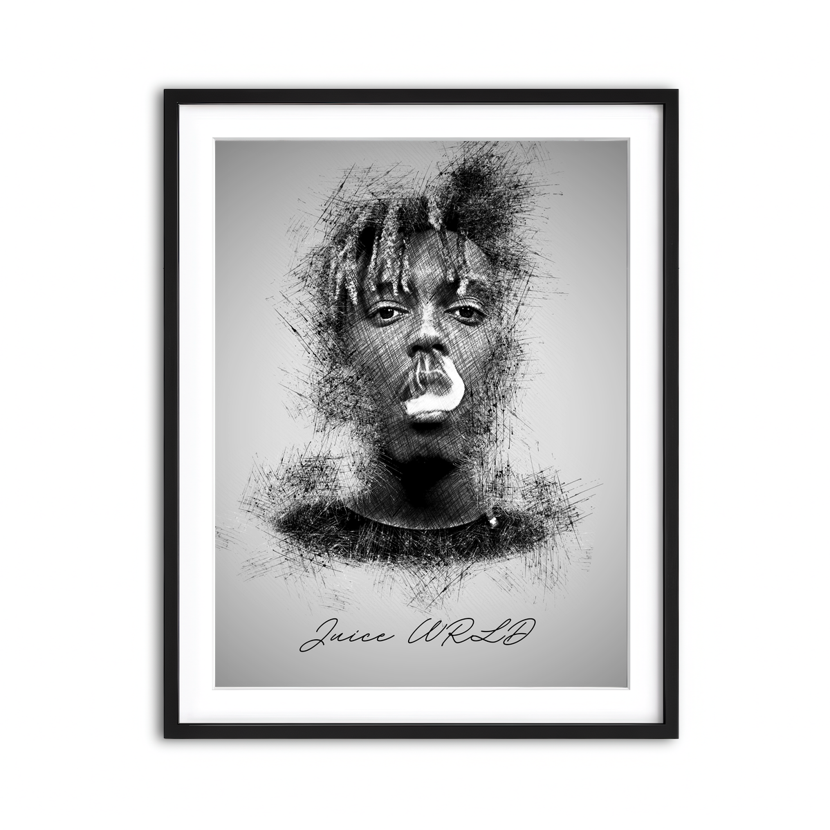 Framed Print 3x4 Black