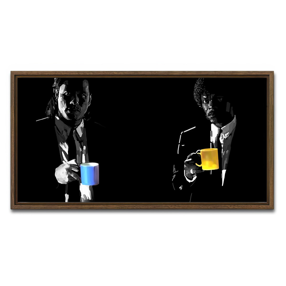 AUTO-MOCKUP WHITE | Jules and Vincent Drinks | 1 Piece | Walnut Framed Canvas | group=2x1
