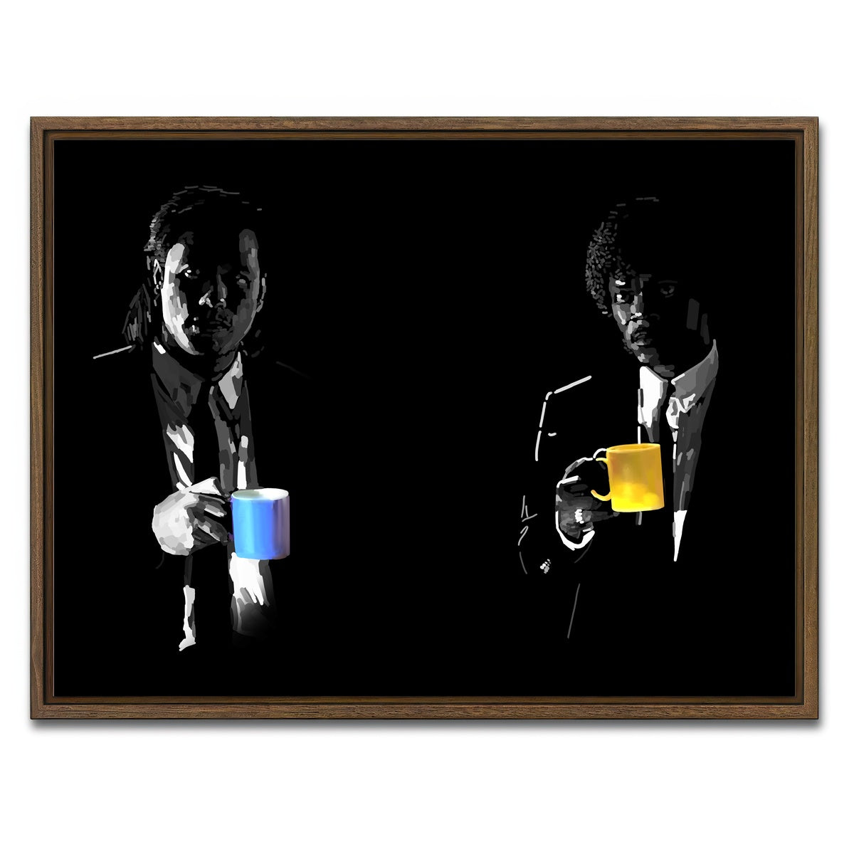 AUTO-MOCKUP WHITE | Jules and Vincent Drinks | 1 Piece | Walnut Framed Canvas | group=4x3