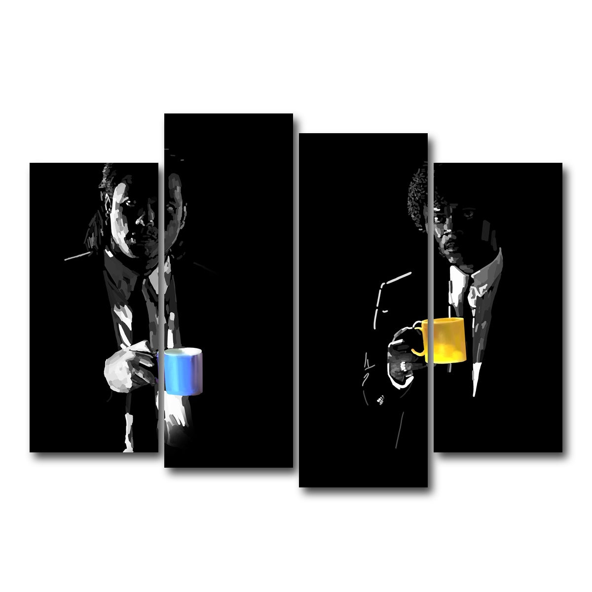 AUTO-MOCKUP WHITE | Jules and Vincent Drinks | 4 Piece | Gallery Wrap Canvas | group=4_normal