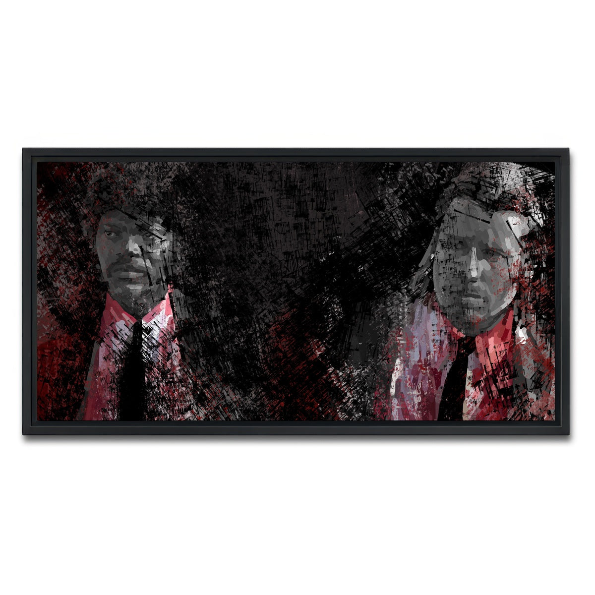 AUTO-MOCKUP WHITE | Jules and Vincent See Red | 1 Piece | Black Framed Canvas | group=2x1