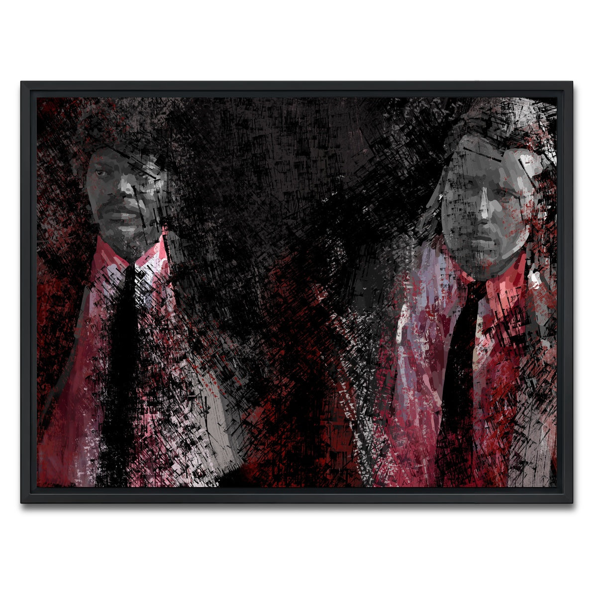 AUTO-MOCKUP WHITE | Jules and Vincent See Red | 1 Piece | Black Framed Canvas | group=4x3