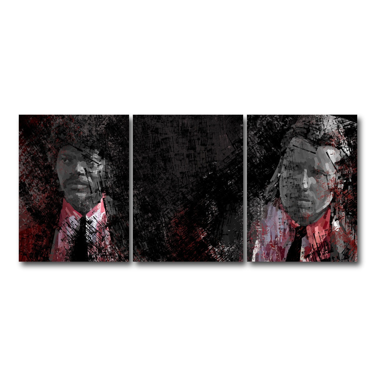 AUTO-MOCKUP WHITE | Jules and Vincent See Red | 3 Piece | Gallery Wrap Canvas | group=18x24