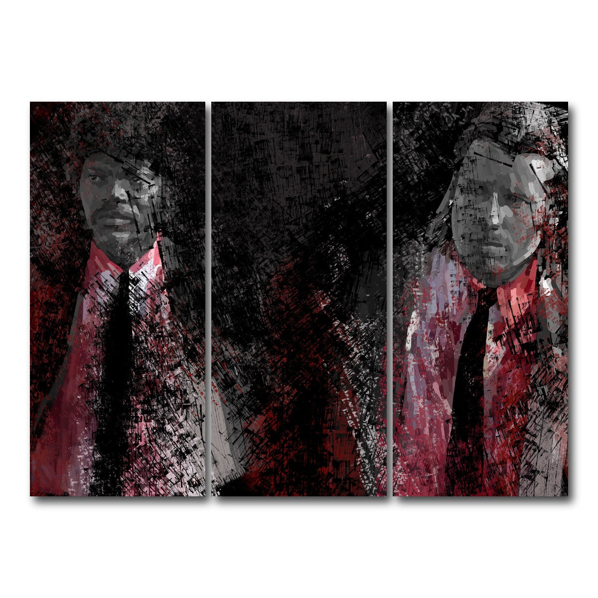 AUTO-MOCKUP WHITE | Jules and Vincent See Red | 3 Piece | Gallery Wrap Canvas | group=8x18