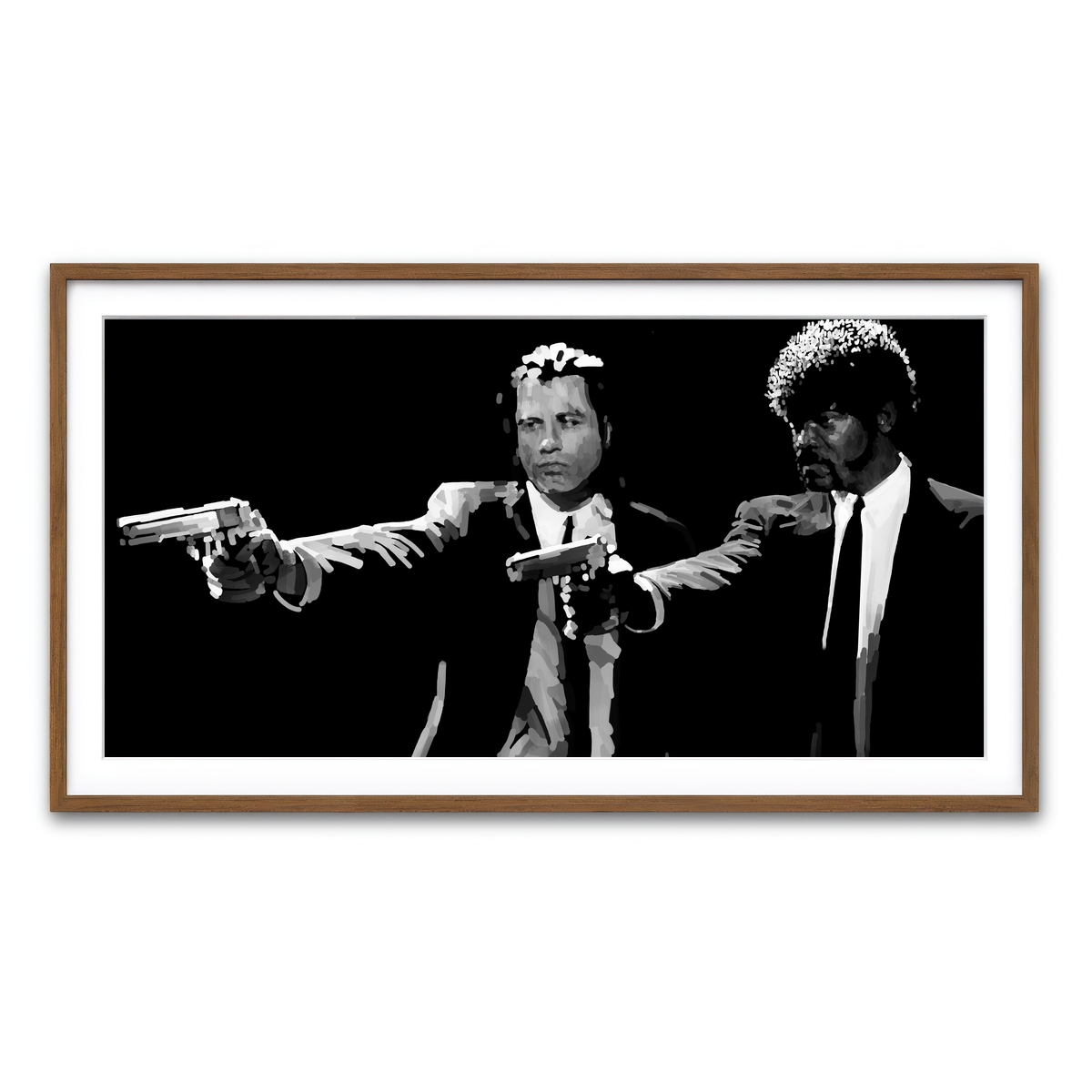 Framed Print 2x1 Walnut