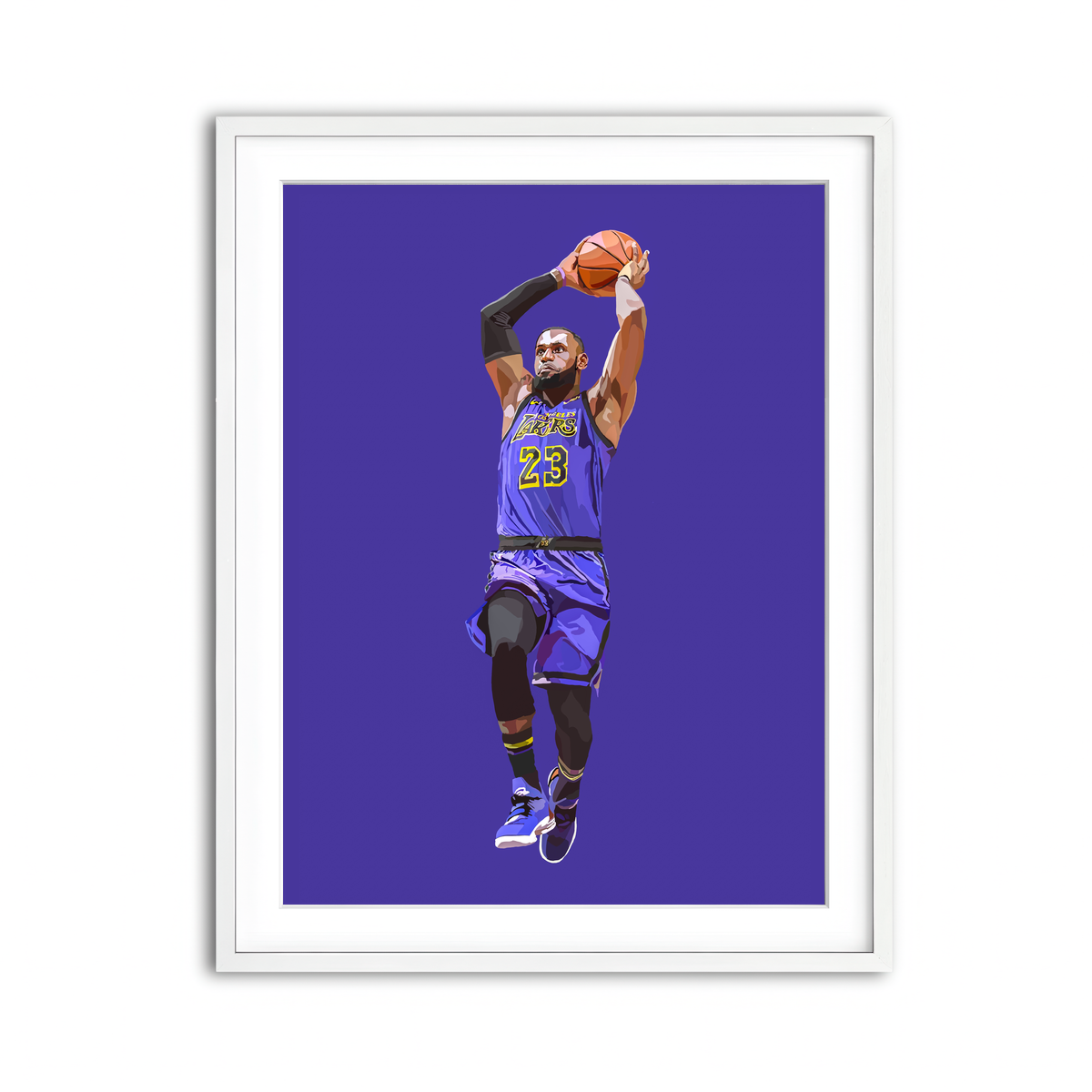 Framed Print 3x4 White