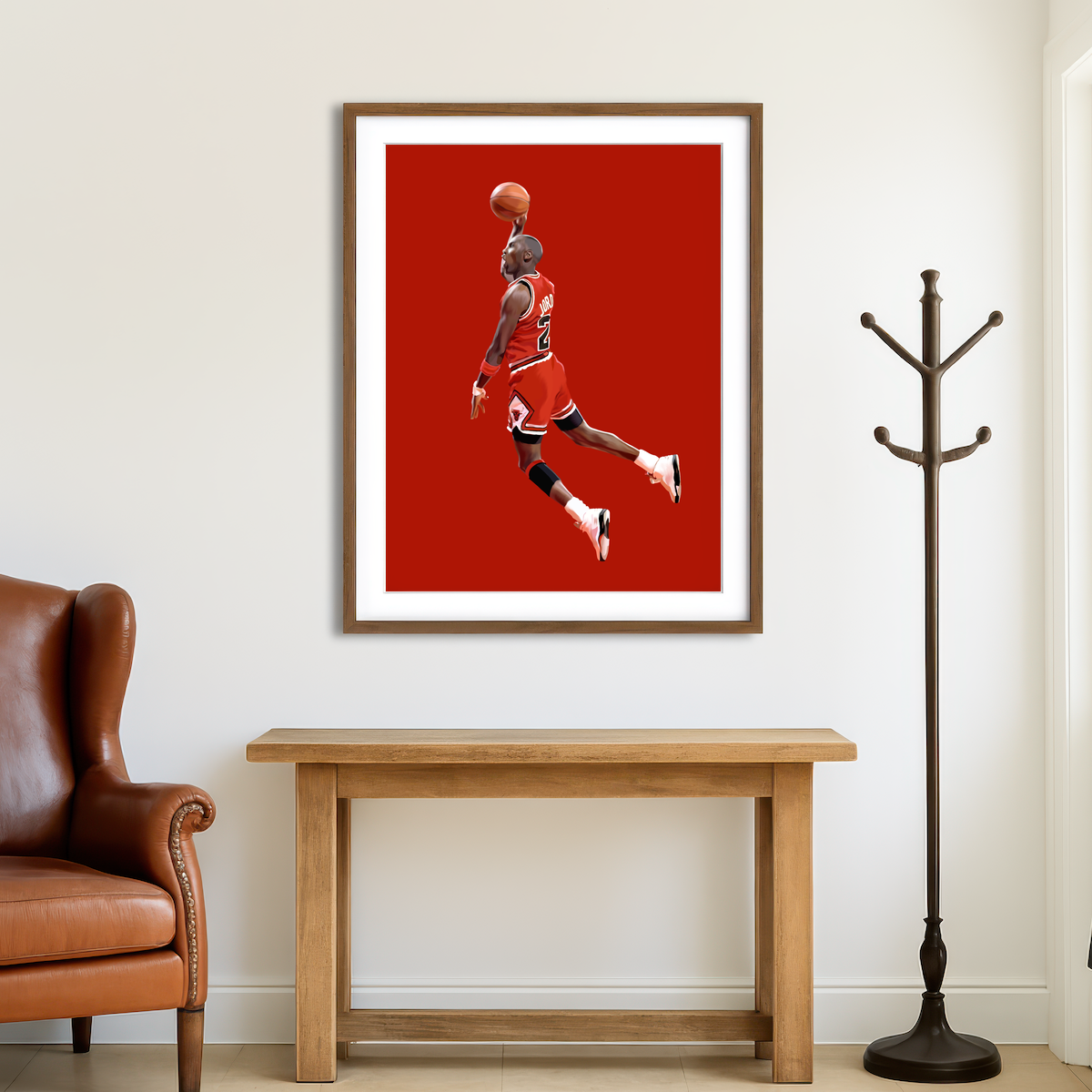 AUTO-MOCKUP ROOM | Jumping Michael Wall Art