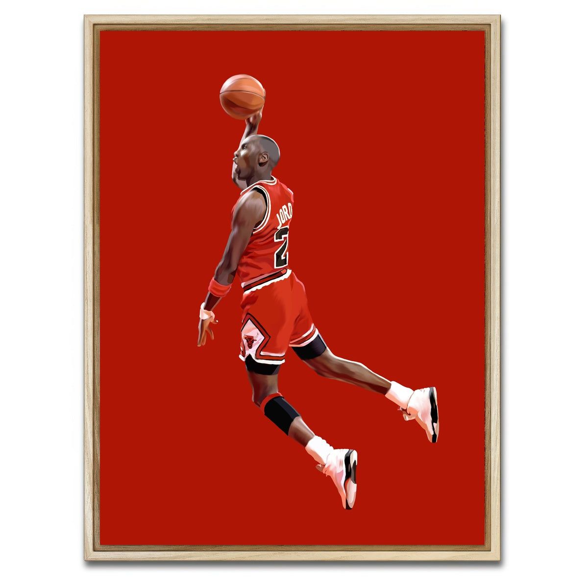 AUTO-MOCKUP WHITE | Jumping Michael | 1 Piece | Natural Framed Canvas | group=3x4