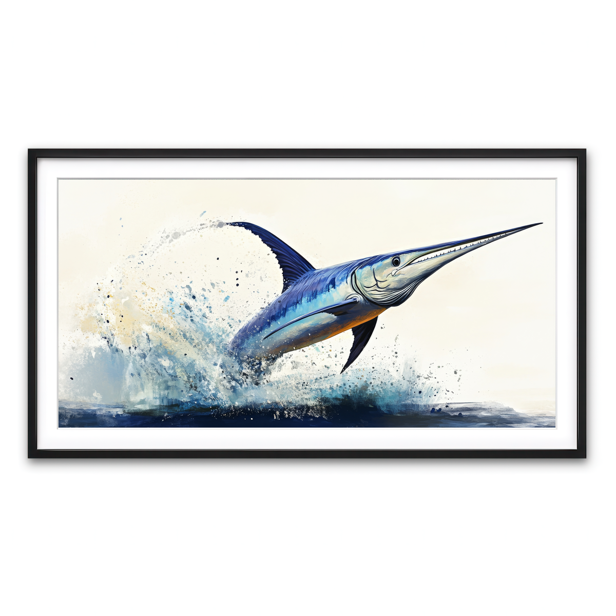 Framed Print 2x1 Black