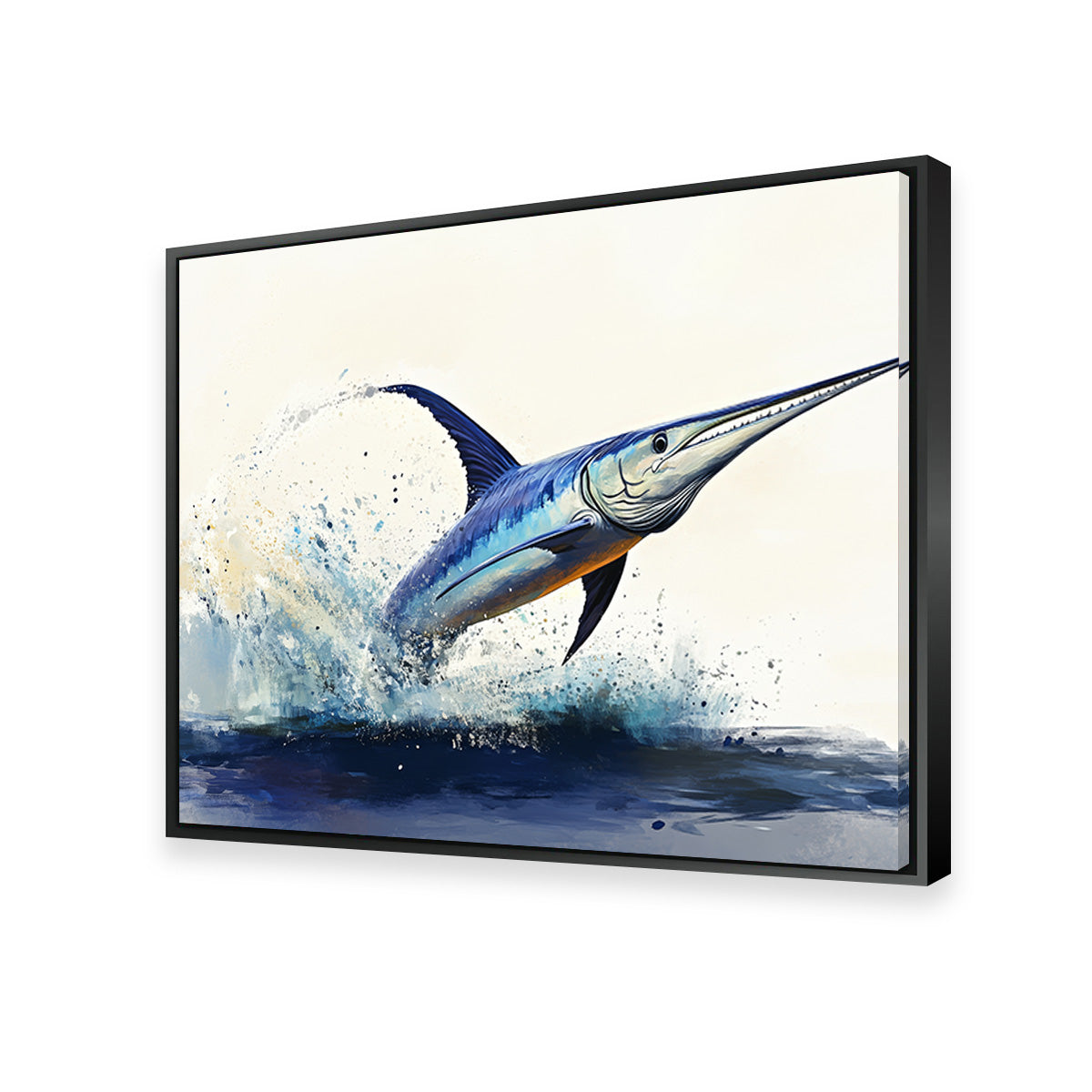 Jumping Swordfish Wall Art
