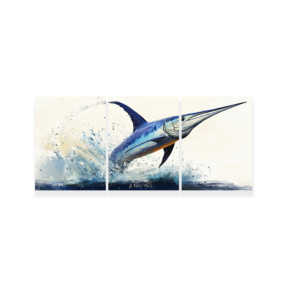 Jumping Swordfish Wall Art