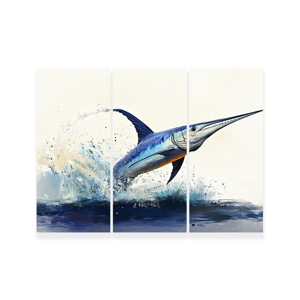 Jumping Swordfish Wall Art