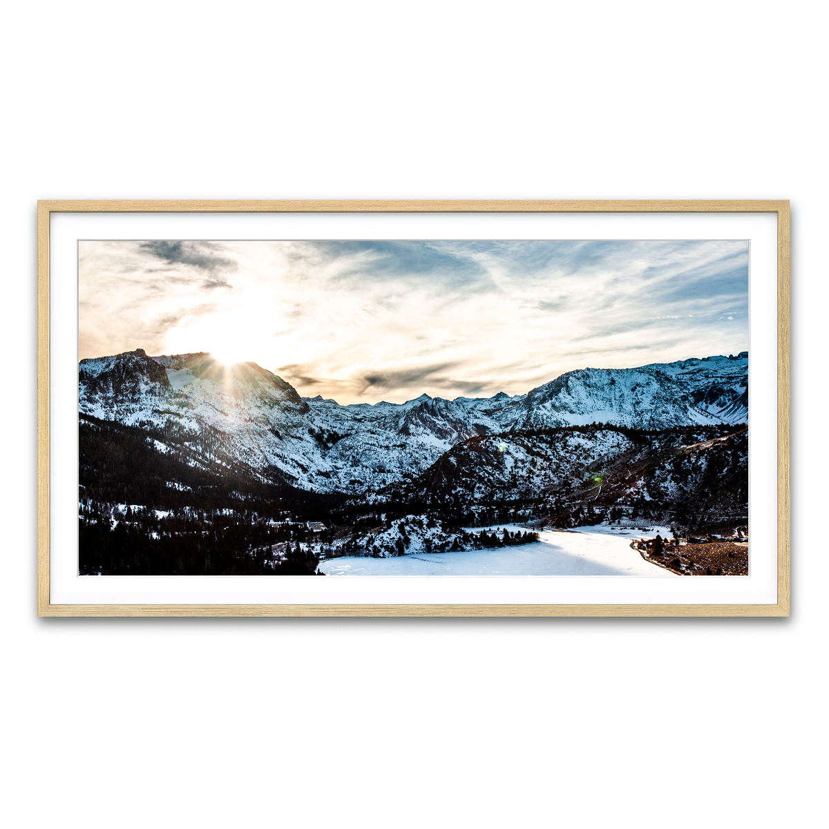 Framed Print 2x1 Natural