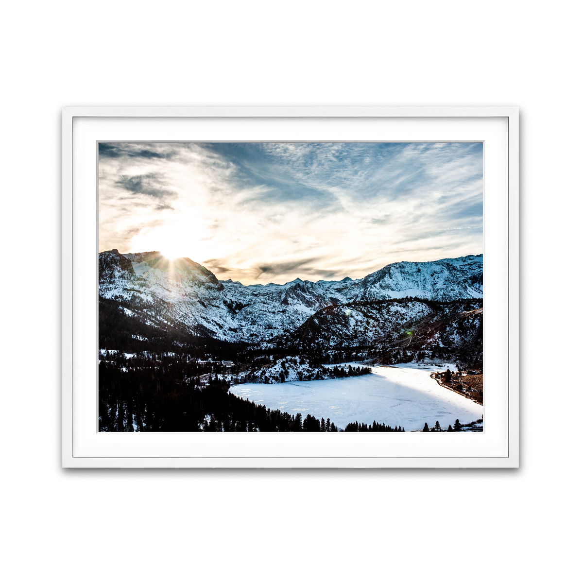 Framed Print 4x3 White