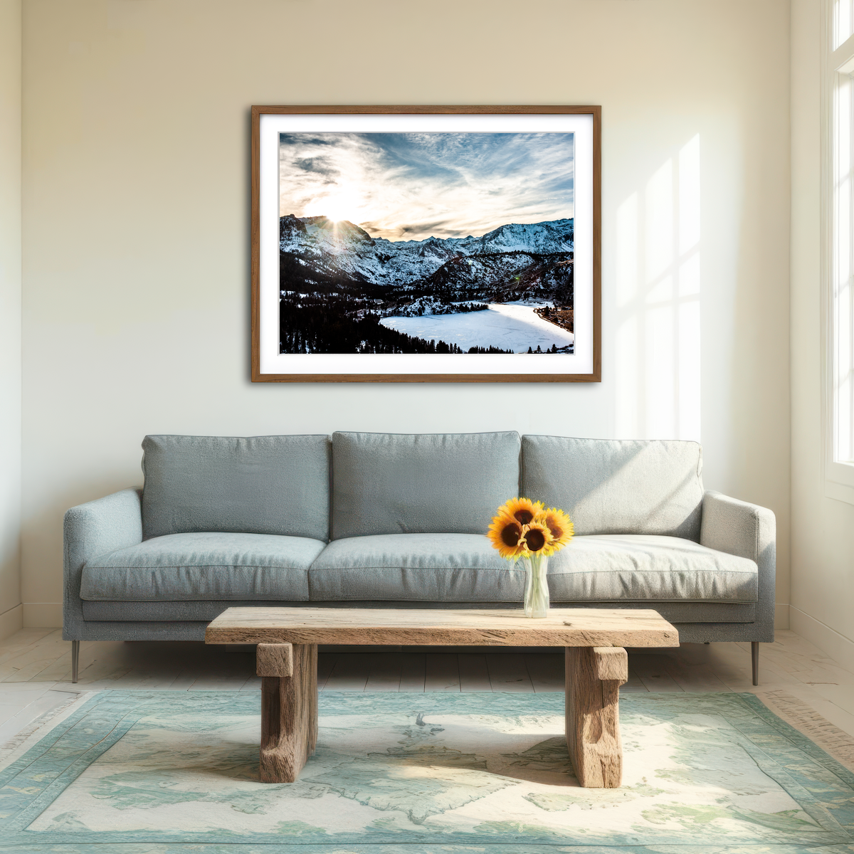 AUTO-MOCKUP ROOM | June Lake Sunset Wall Art