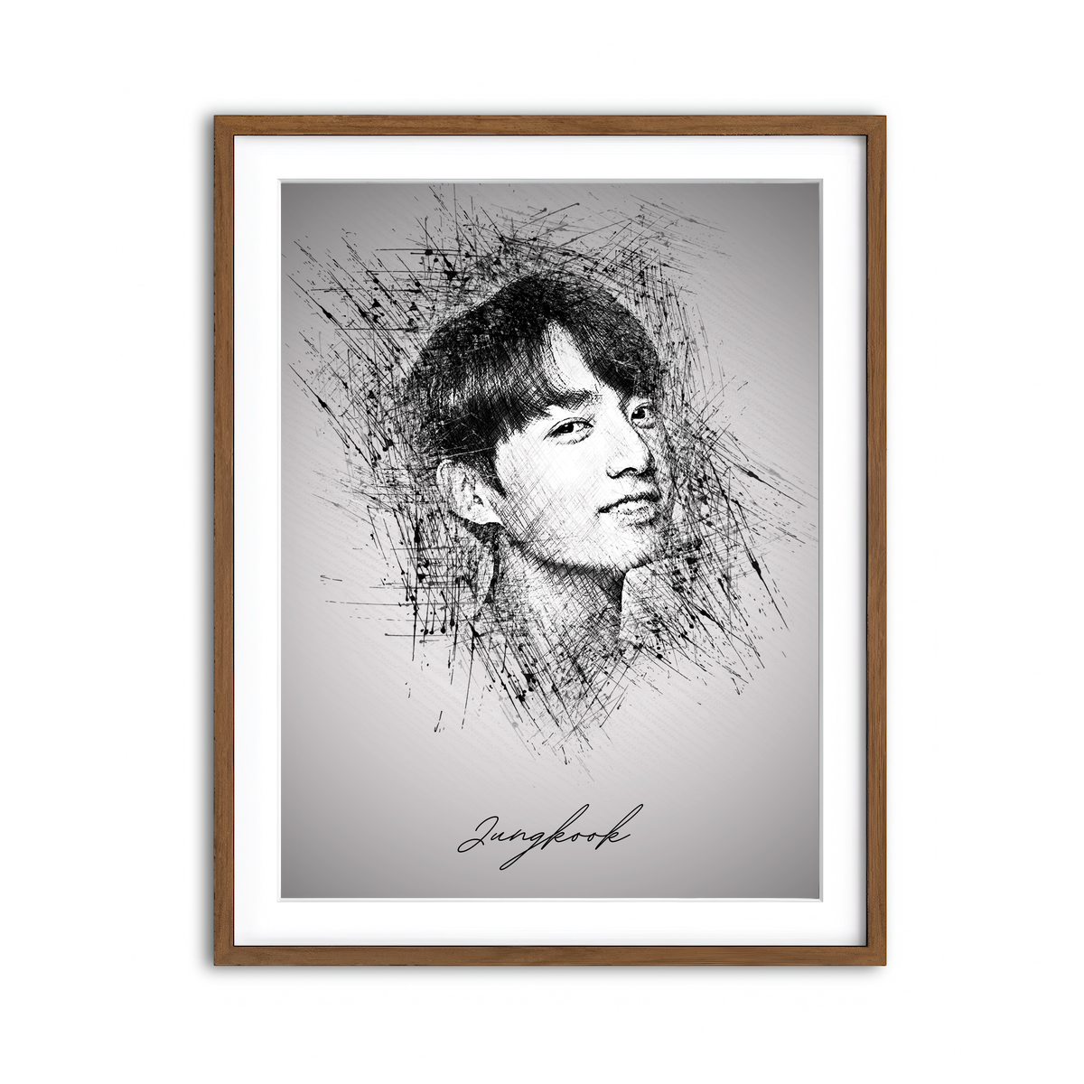 Framed Print 3x4 Walnut