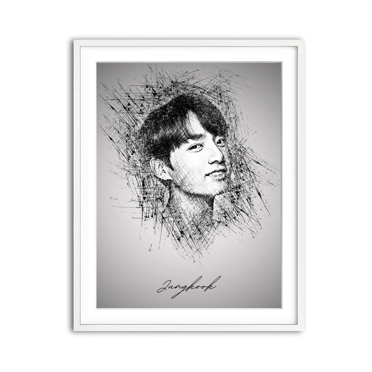 Framed Print 3x4 White