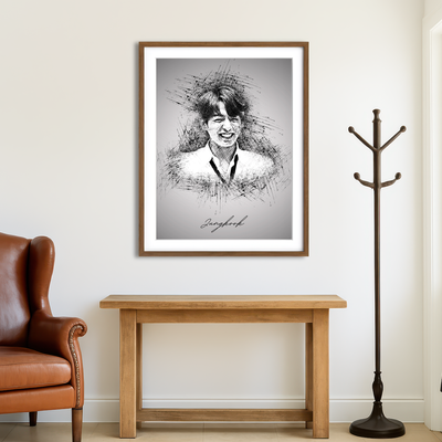 AUTO-MOCKUP ROOM | Jungkook Smile Wall Art