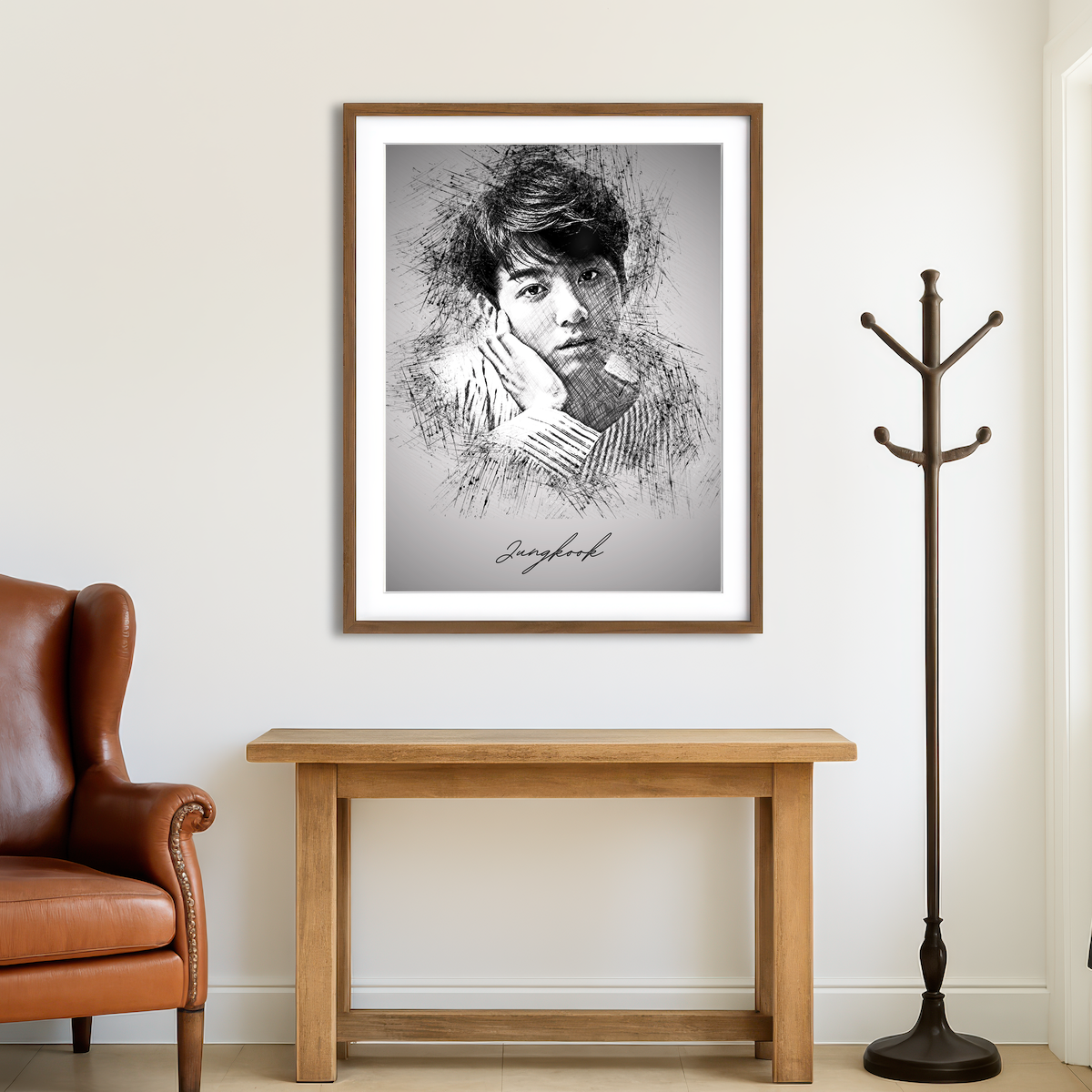 AUTO-MOCKUP ROOM | Jungkook Wall Art