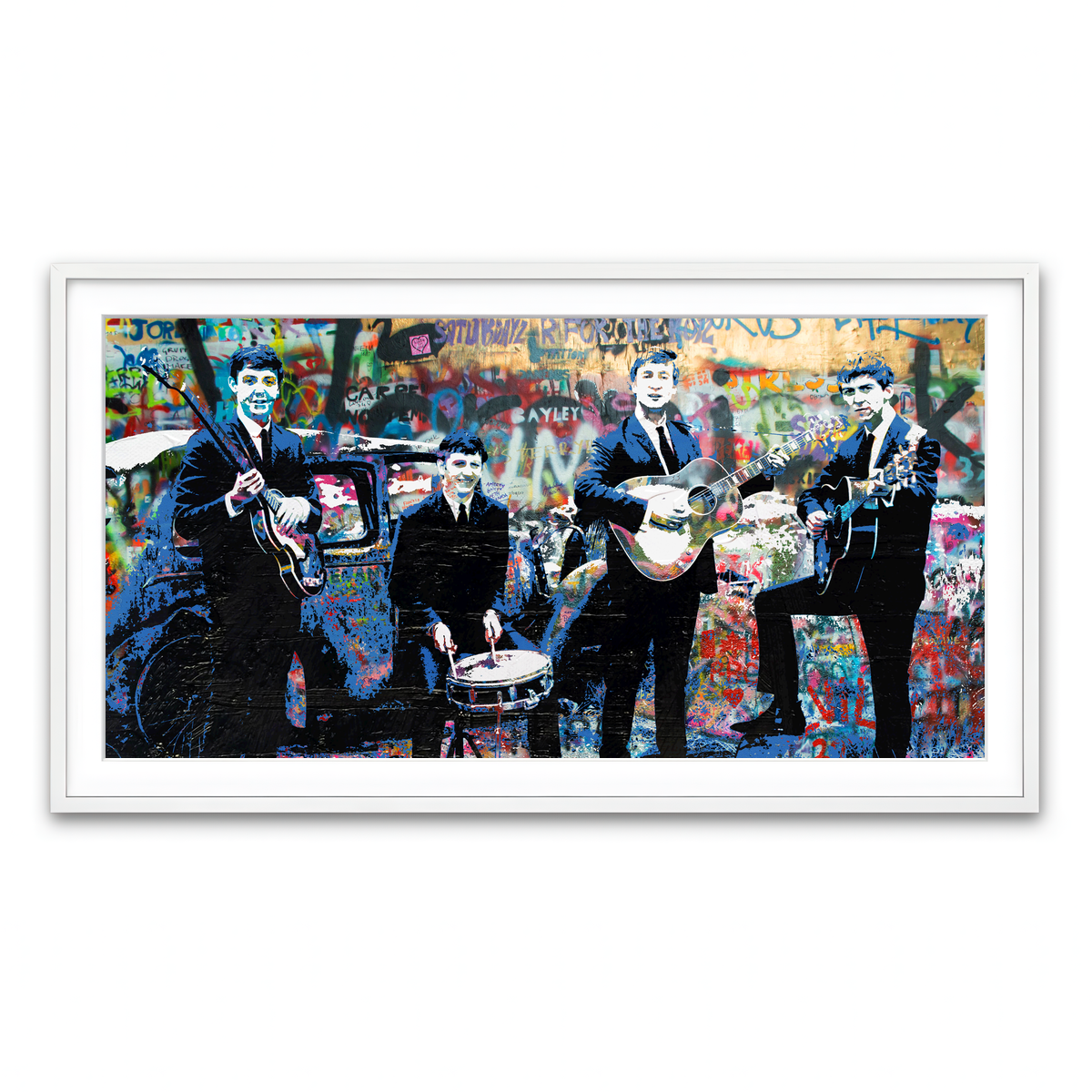 Framed Print 2x1 White