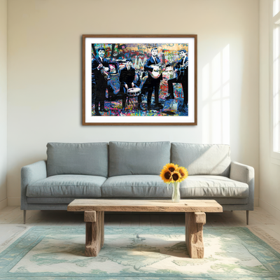 AUTO-MOCKUP ROOM | Junk Yard Beatles Wall Art