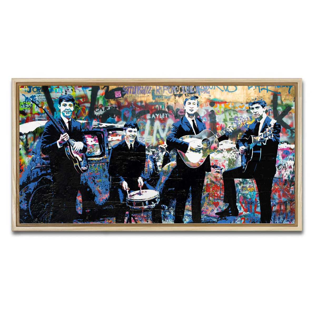 AUTO-MOCKUP WHITE | Junk Yard Beatles | 1 Piece | Natural Framed Canvas | group=2x1