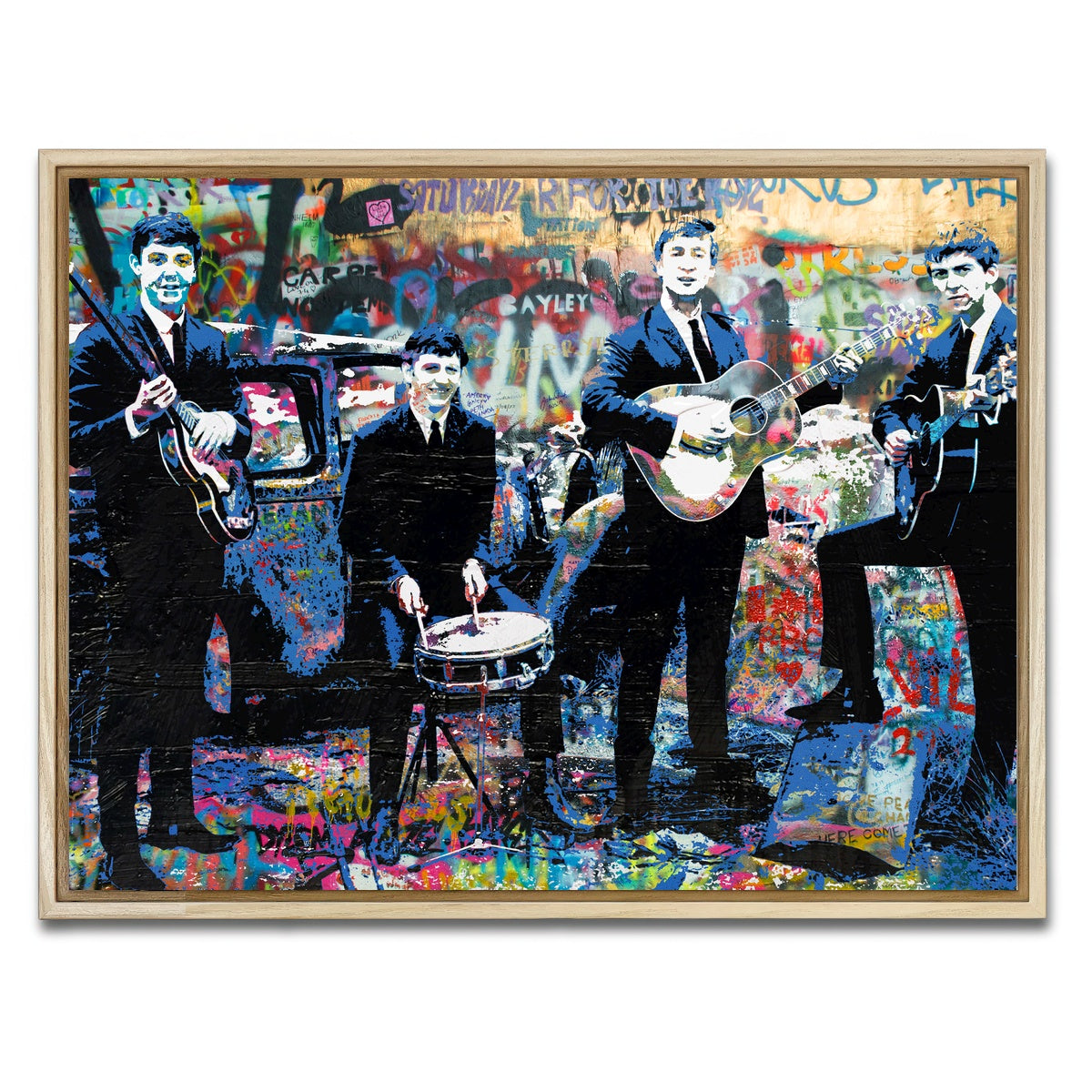 AUTO-MOCKUP WHITE | Junk Yard Beatles | 1 Piece | Natural Framed Canvas | group=4x3