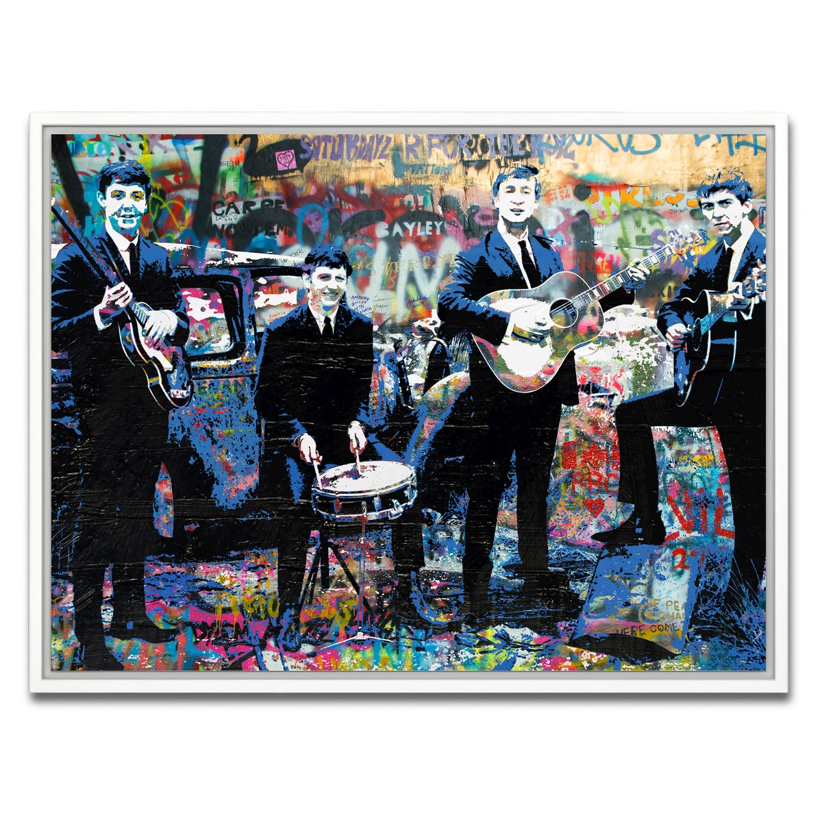 AUTO-MOCKUP WHITE | Junk Yard Beatles | 1 Piece | White Framed Canvas | group=4x3