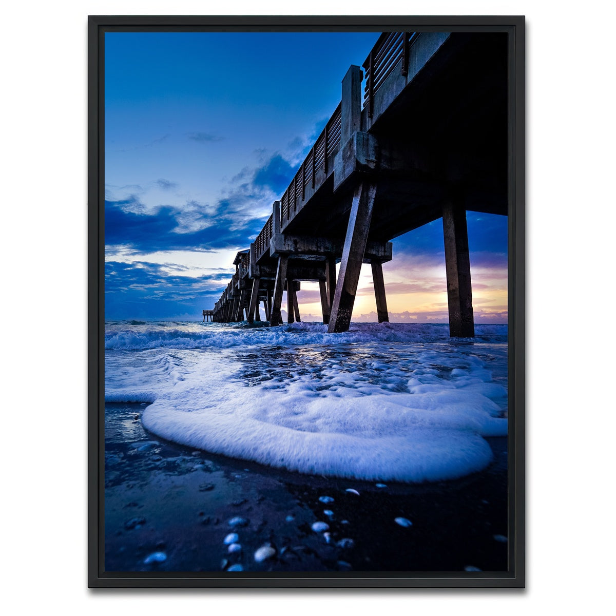 AUTO-MOCKUP WHITE | Juno Beach Pier | 1 Piece | Black Framed Canvas | group=3x4