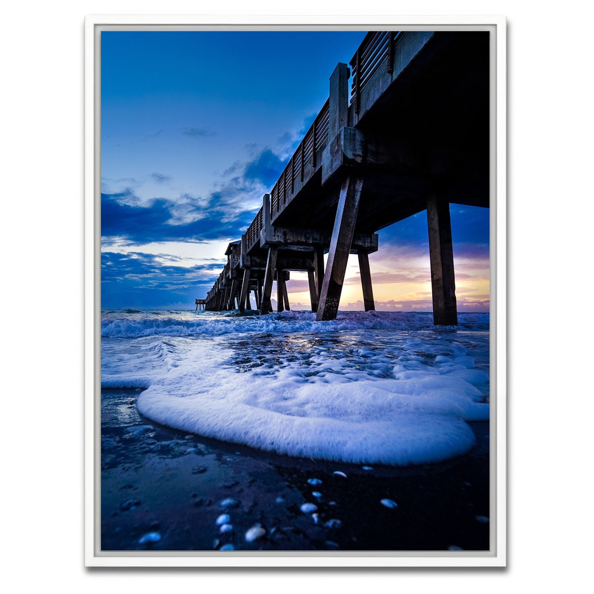 AUTO-MOCKUP WHITE | Juno Beach Pier | 1 Piece | White Framed Canvas | group=3x4