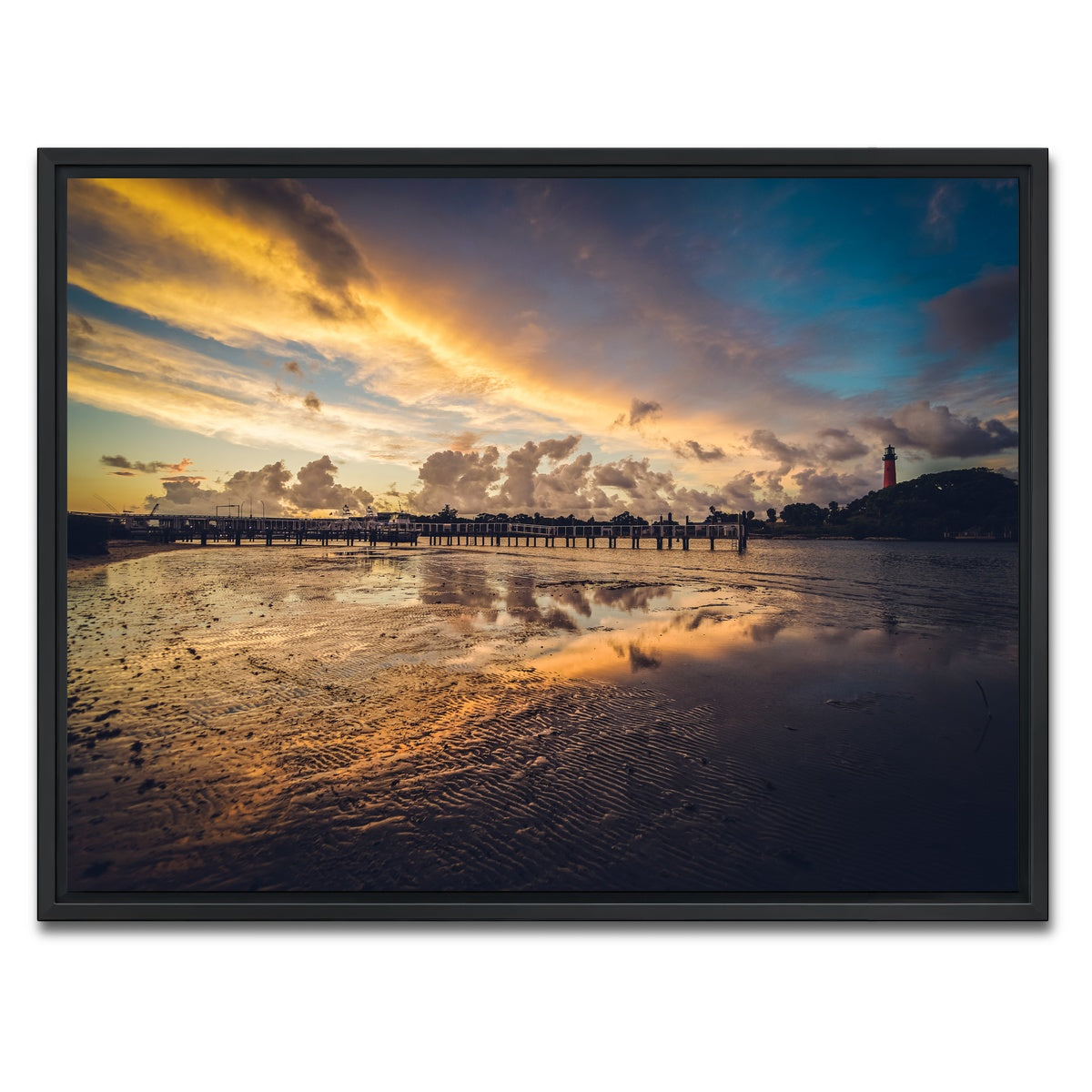 AUTO-MOCKUP WHITE | Jupiter Florida | 1 Piece | Black Framed Canvas | group=4x3