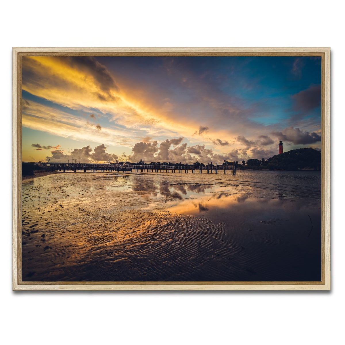 AUTO-MOCKUP WHITE | Jupiter Florida | 1 Piece | Natural Framed Canvas | group=4x3