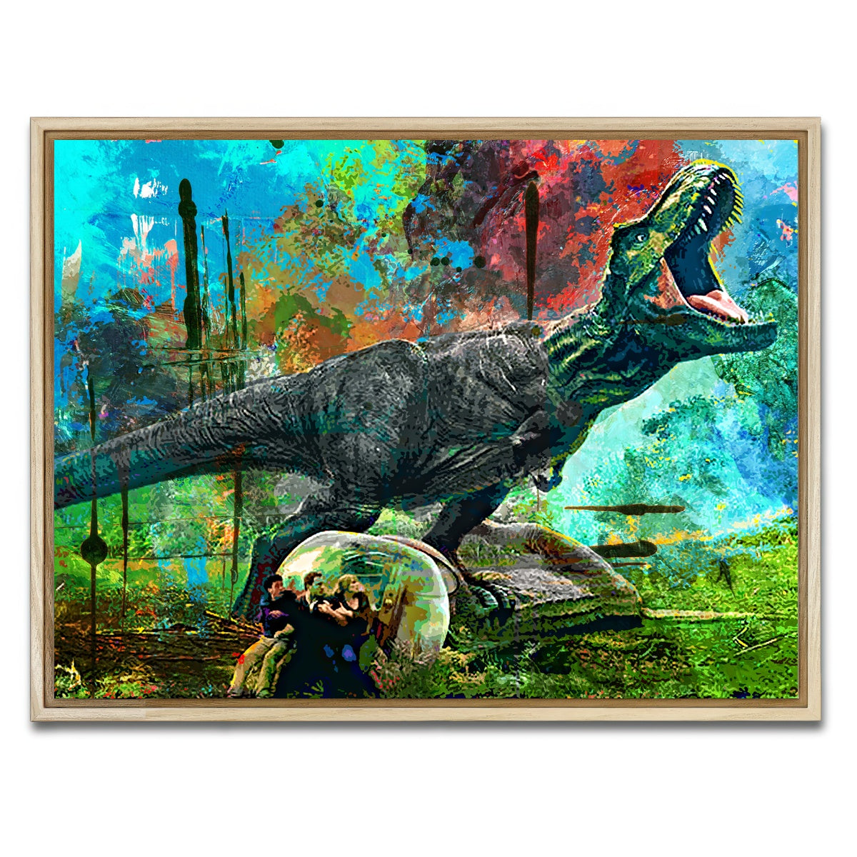 AUTO-MOCKUP WHITE | Jurassic World | 1 Piece | Natural Framed Canvas | group=4x3