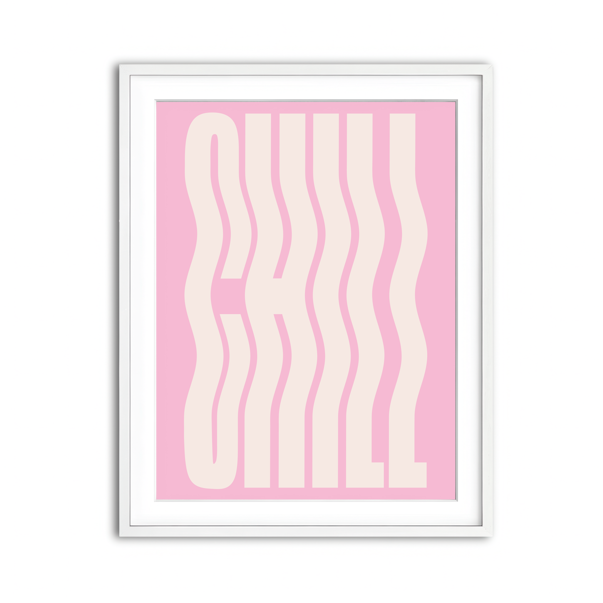 Framed Print 3x4 White