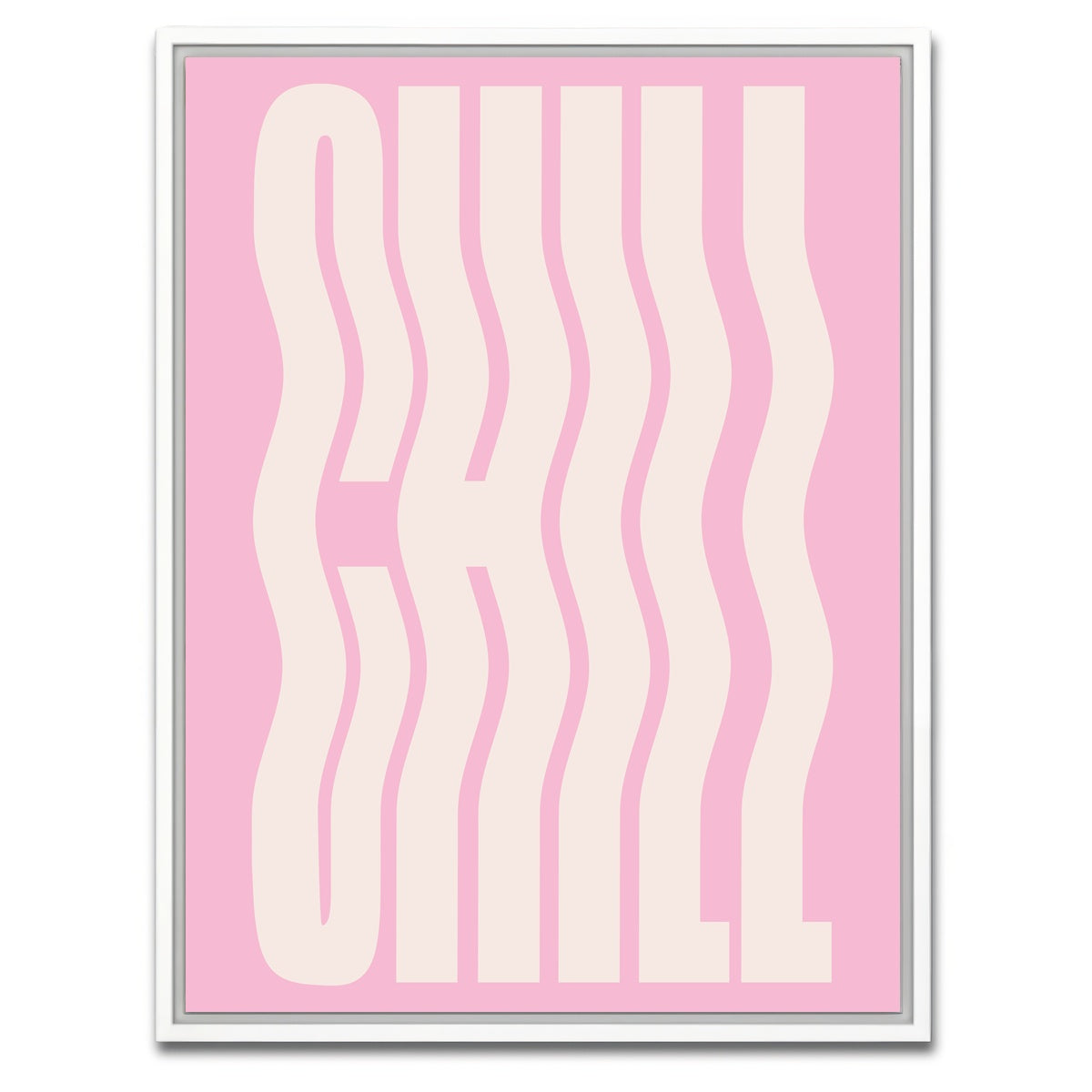 AUTO-MOCKUP WHITE | Just Chill | 1 Piece | White Framed Canvas | group=3x4