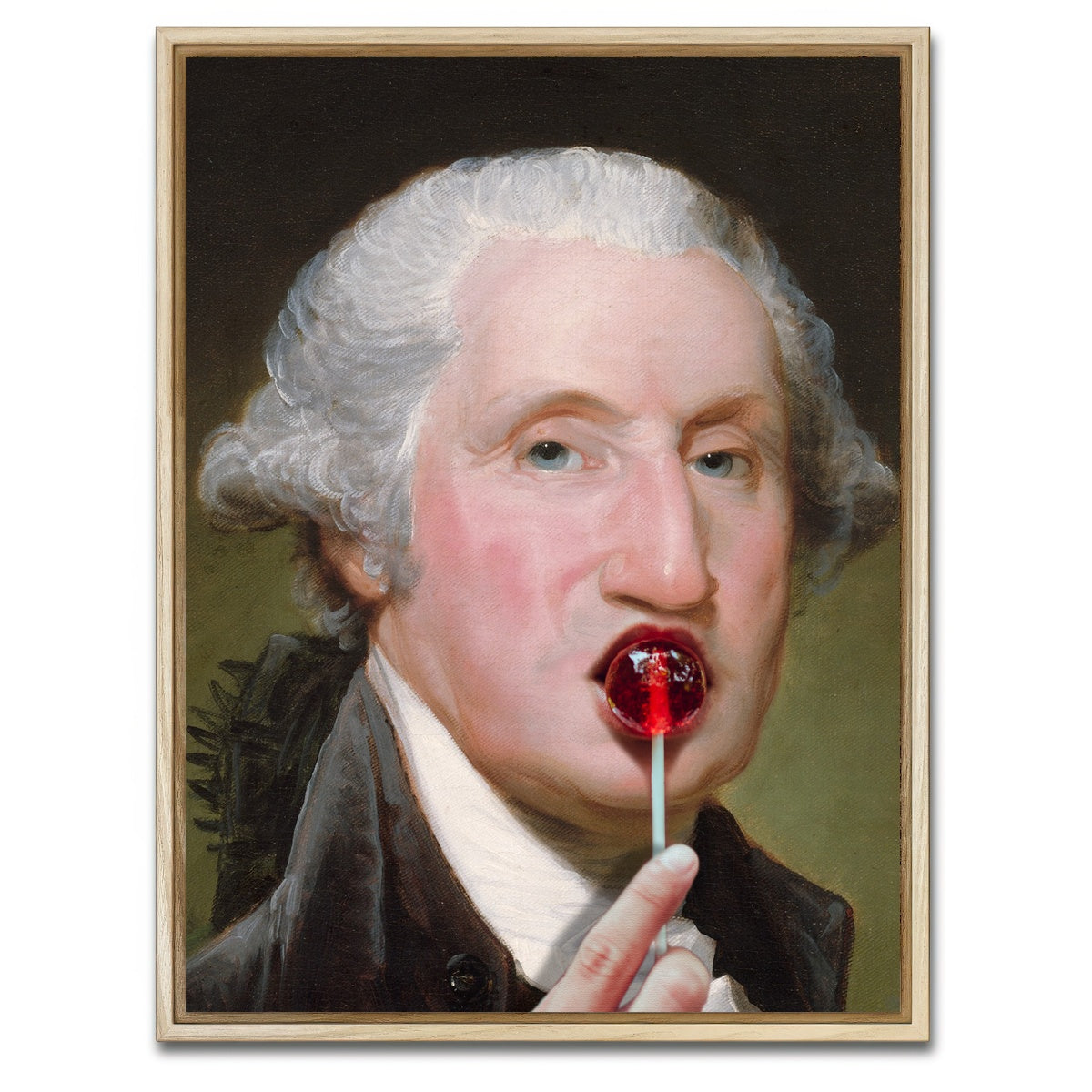 AUTO-MOCKUP WHITE | Just George with No Filter | 1 Piece | Natural Framed Canvas | group=3x4