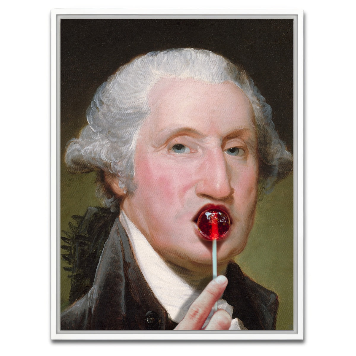 AUTO-MOCKUP WHITE | Just George with No Filter | 1 Piece | White Framed Canvas | group=3x4