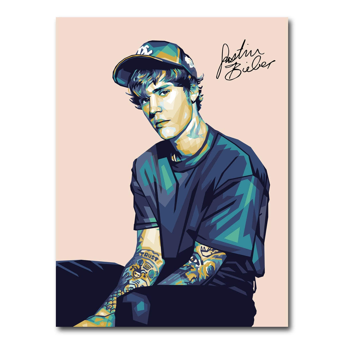 AUTO-MOCKUP WHITE | Just Justin | 1 Piece | Gallery Wrap Canvas | group=3x4