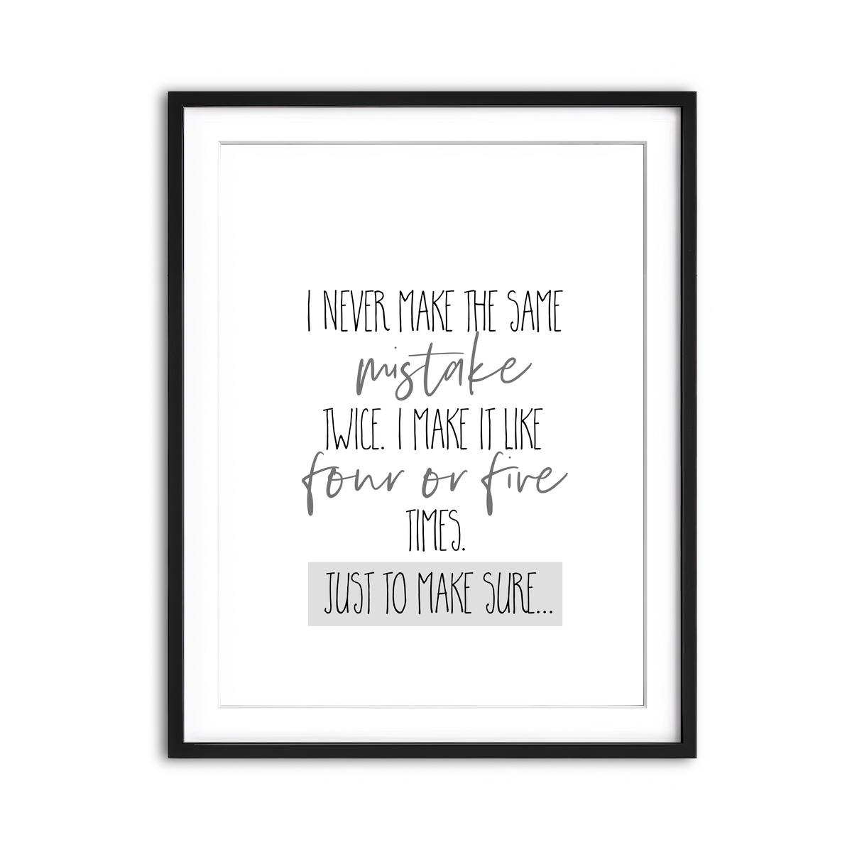 Framed Print 3x4 Black