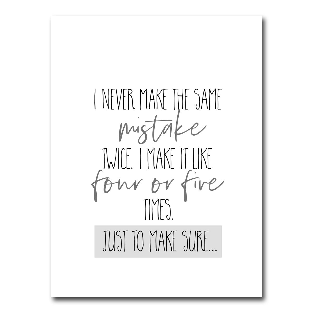 AUTO-MOCKUP WHITE | Just to Make Sure | 1 Piece | Gallery Wrap Canvas | group=3x4