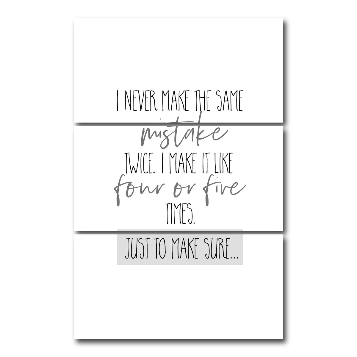 AUTO-MOCKUP WHITE | Just to Make Sure | 3 Piece | Gallery Wrap Canvas | group=12x24_stacked