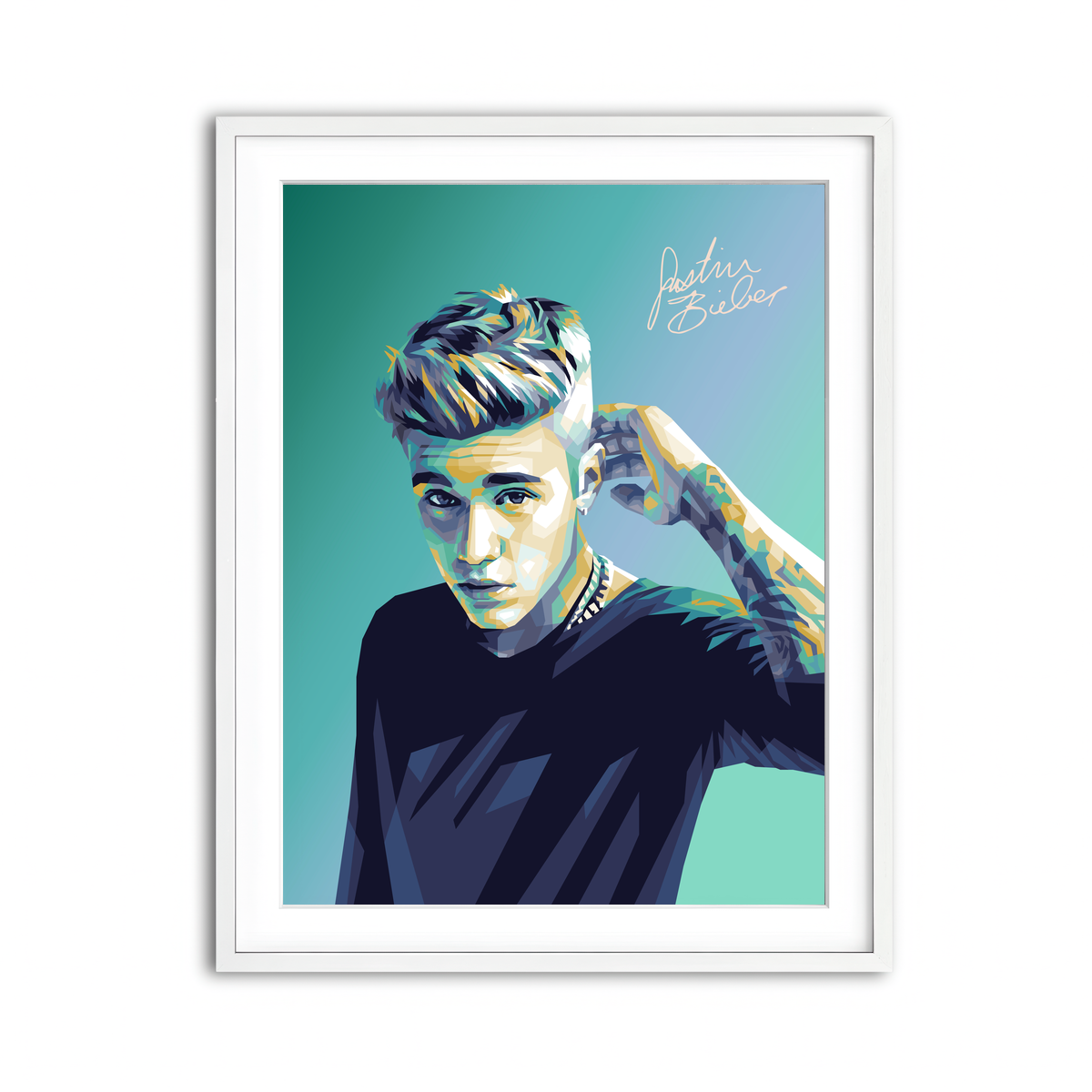 Framed Print 3x4 White