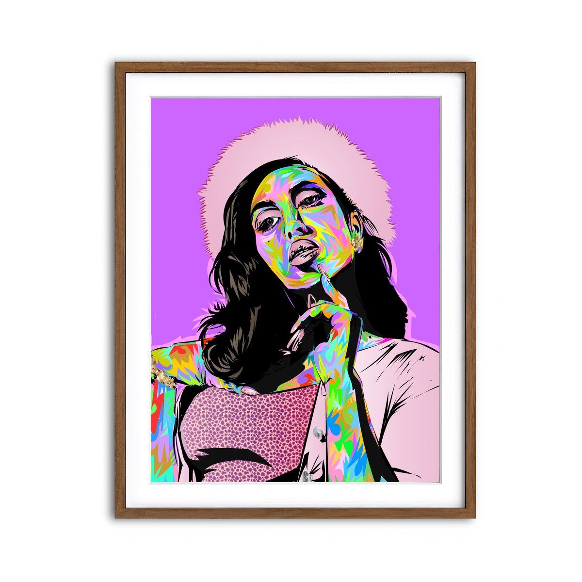 Framed Print 3x4 Walnut