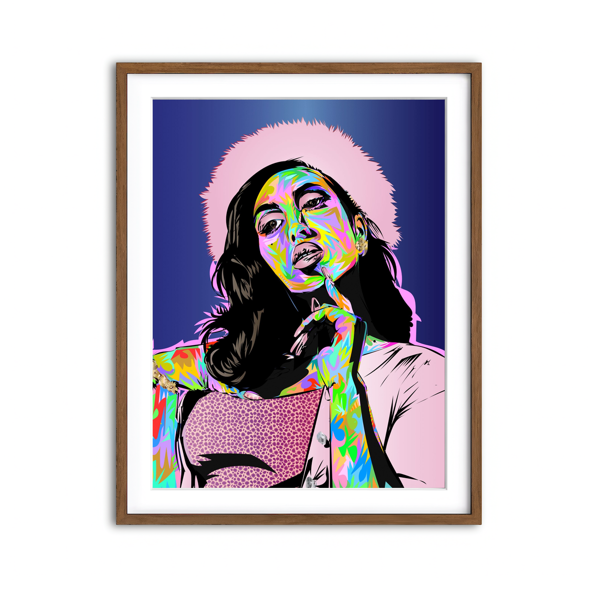 Framed Print 3x4 Walnut