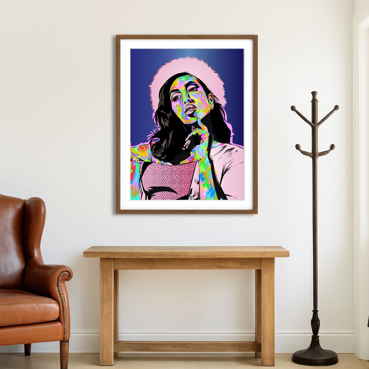 AUTO-MOCKUP ROOM | Kali Uchis Wall Art