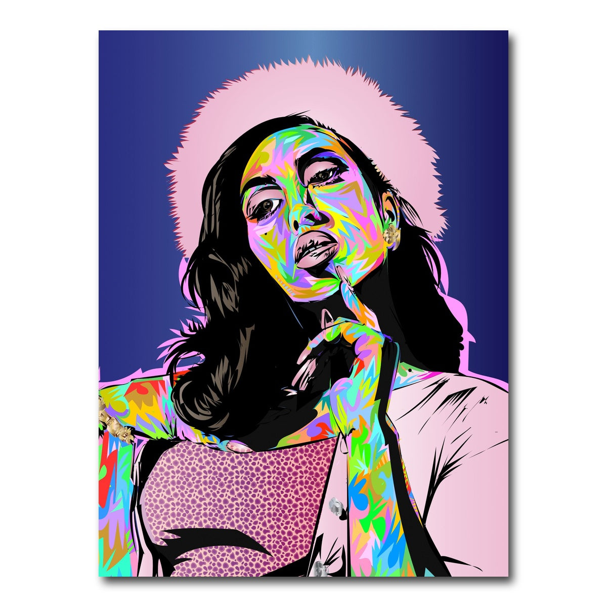 AUTO-MOCKUP WHITE | KALI Uchis | 1 Piece | Gallery Wrap Canvas | group=3x4