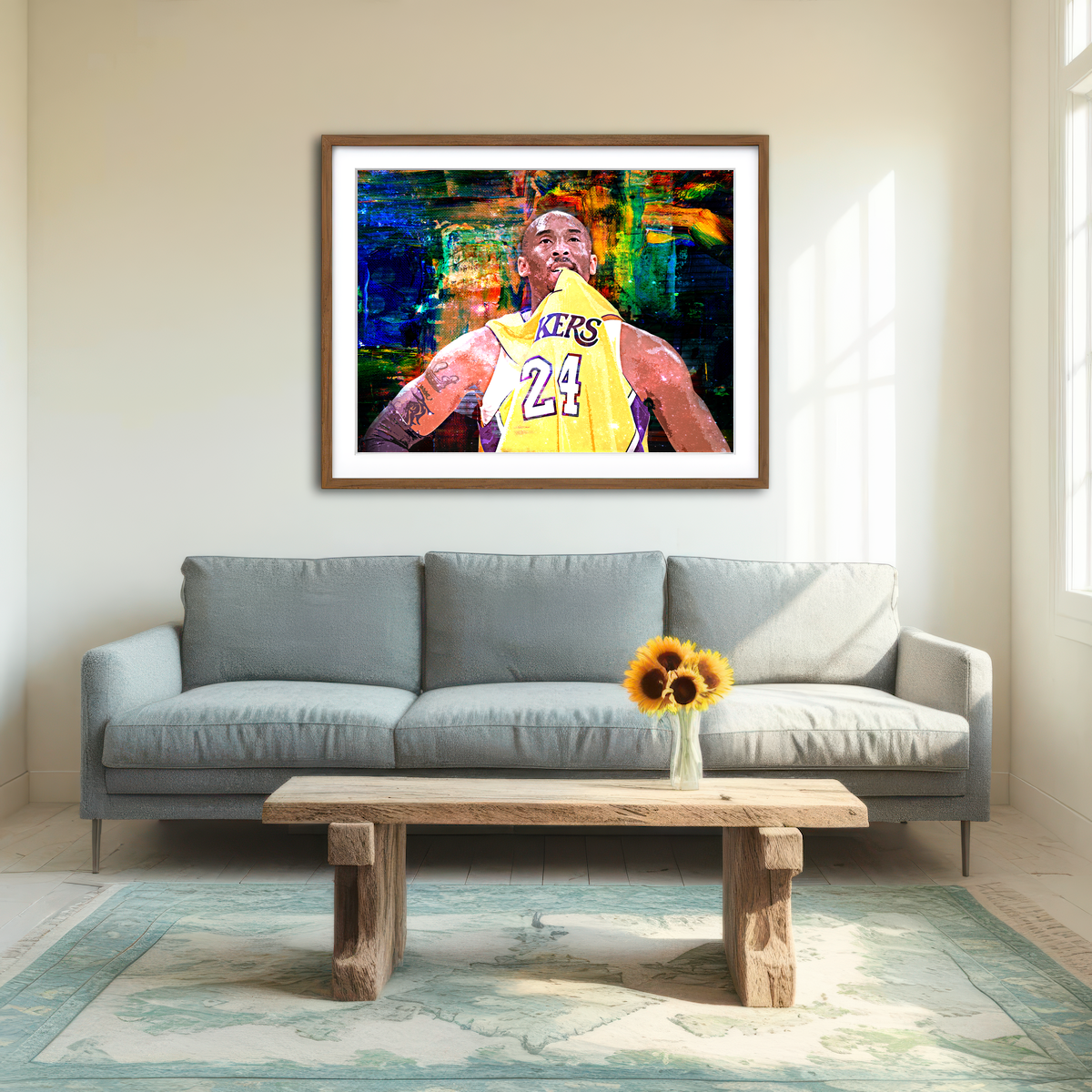AUTO-MOCKUP ROOM | KB Jersey Wall Art